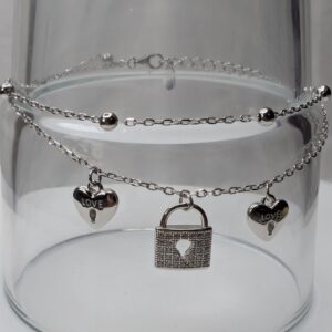 LOVE Lock Charm Bracelet