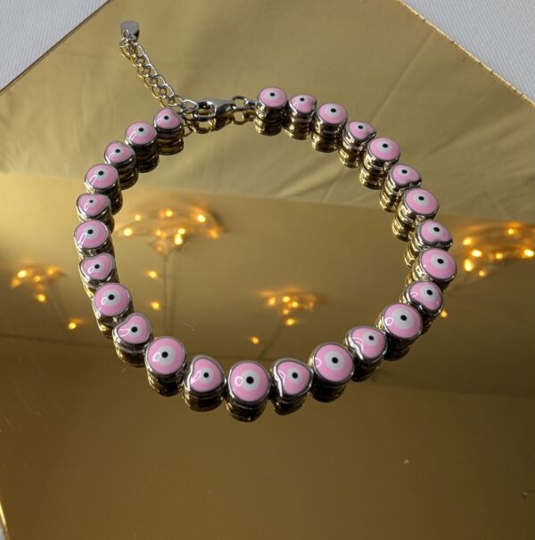 Evileye Heart Tennis Bracelet - Image 3
