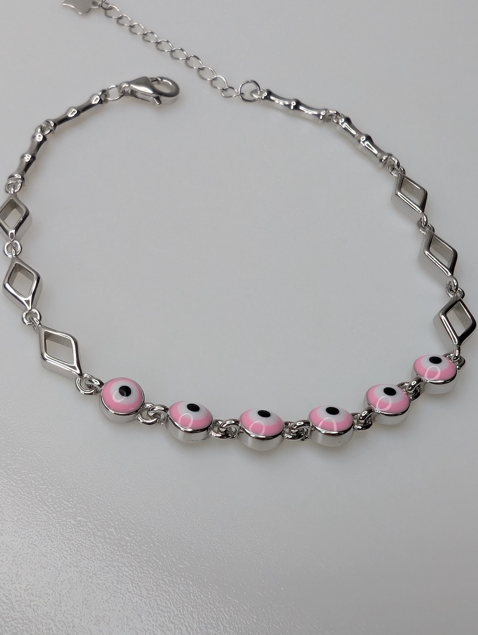 Pink Evil Eye Bracelet