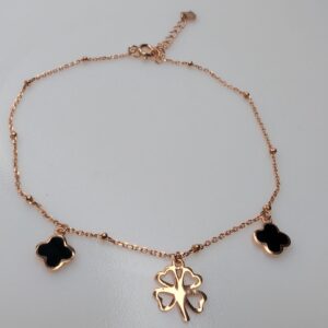 Flower Charm Clover Bracelet