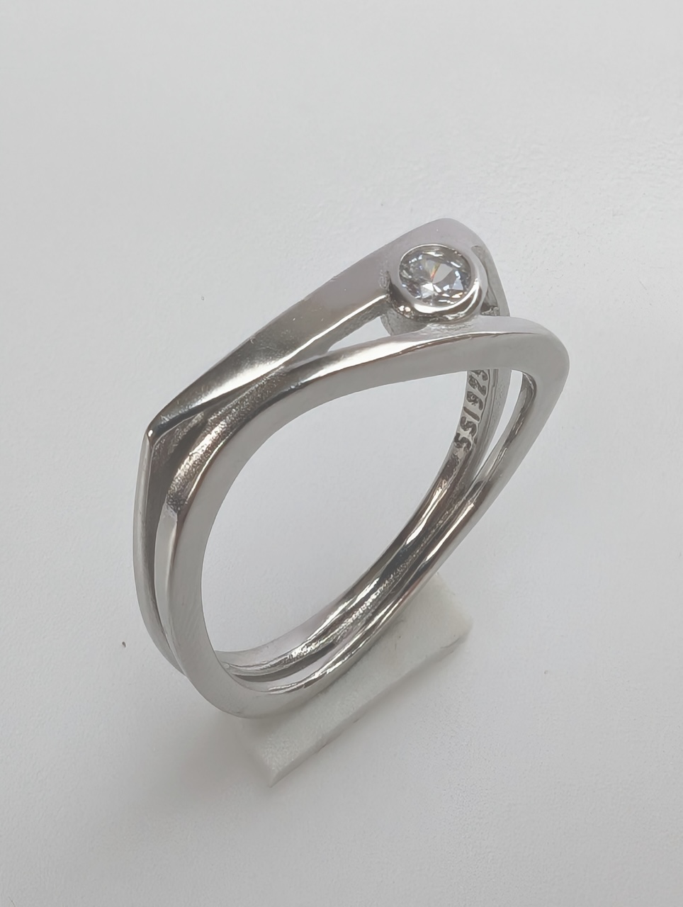 Pentagon Solitaire Ring - Image 2