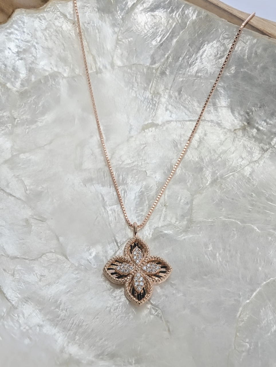 Rose Gold Clove Pendant - Image 4
