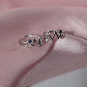 Heartbeat Toe Rings