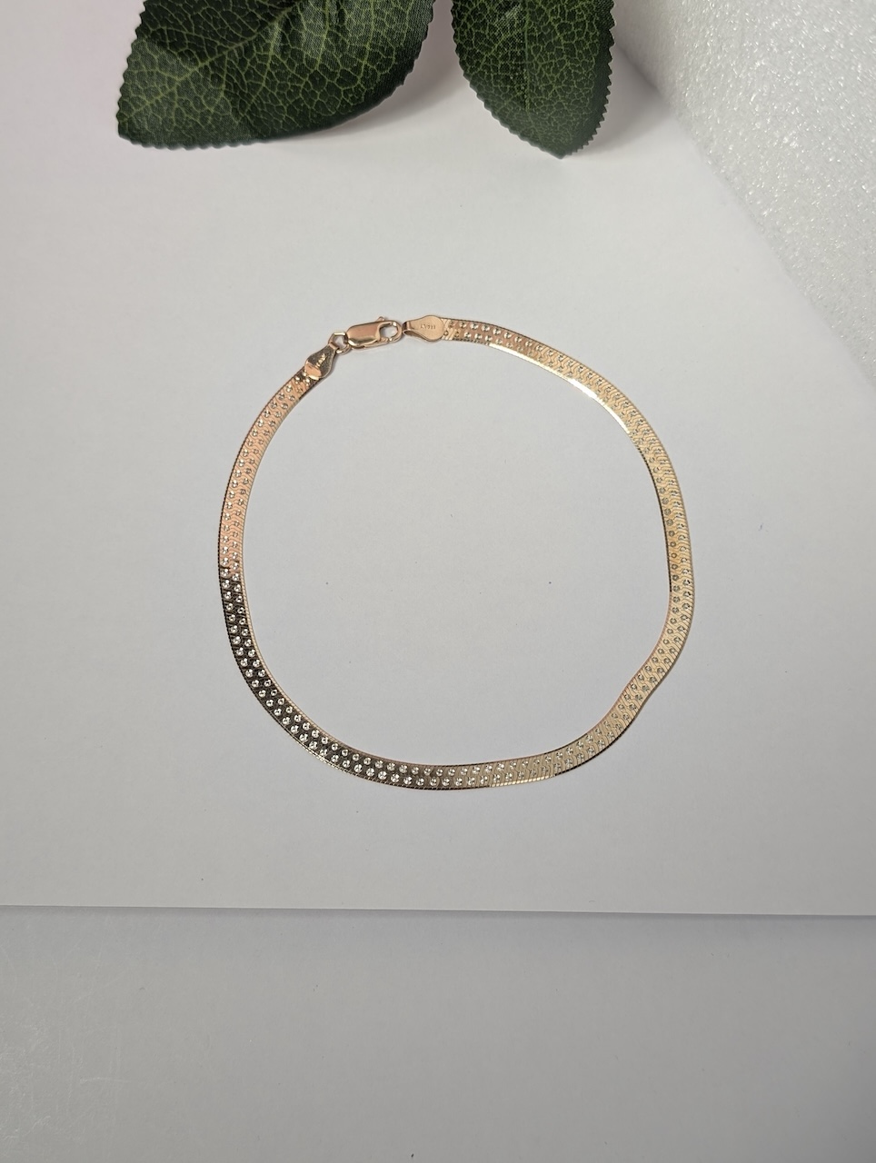 Sleek Herringbone Anklets - Image 3