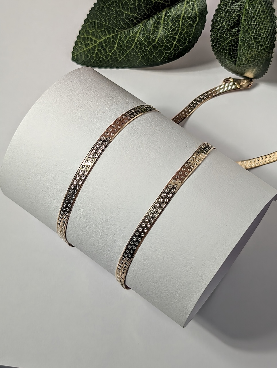 Tricolor Braided Silver Anklet - Image 7