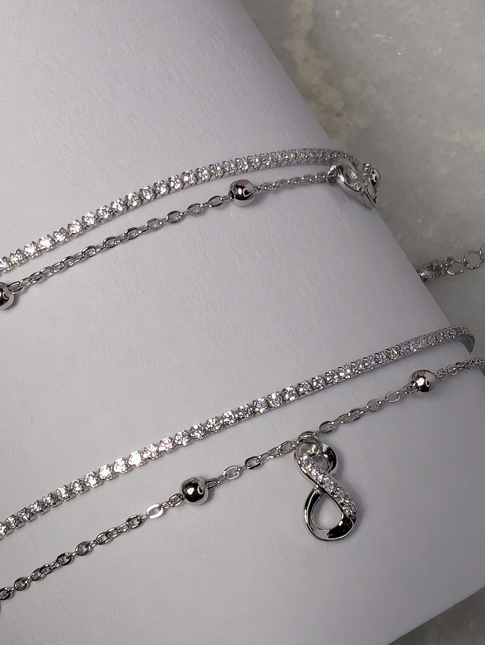 Dainty Drop Charm Anklets - Image 4