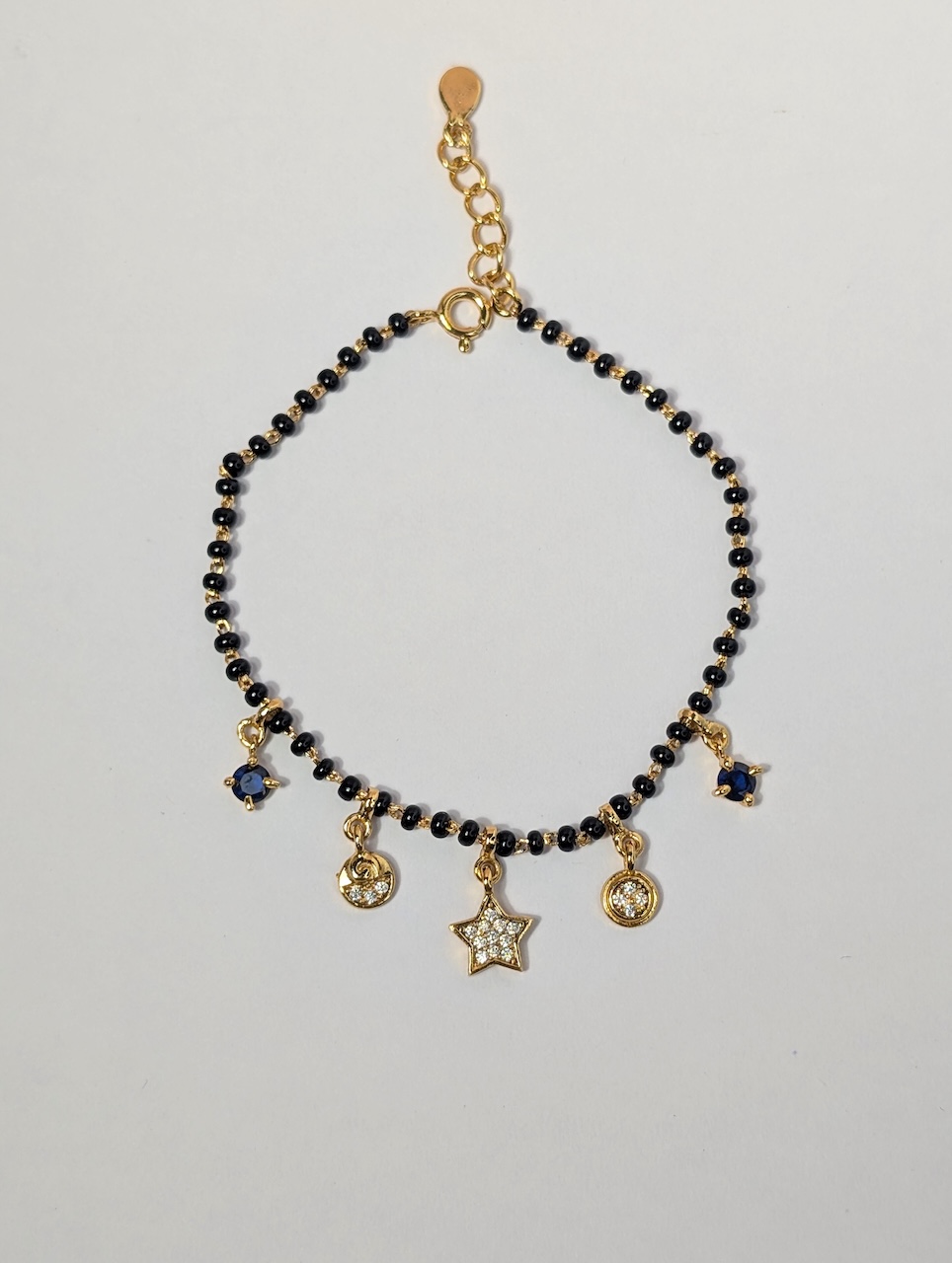 Gold Charm Mangalsutra Bracelet - Image 3