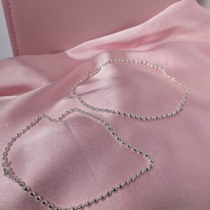 Silver Beaded Anklets