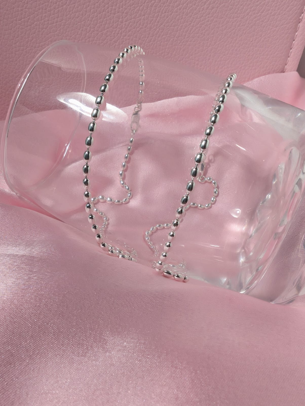 Silver Beaded Anklets - Image 2